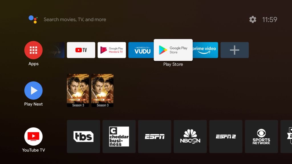 YouTube TV on JVC Android TV