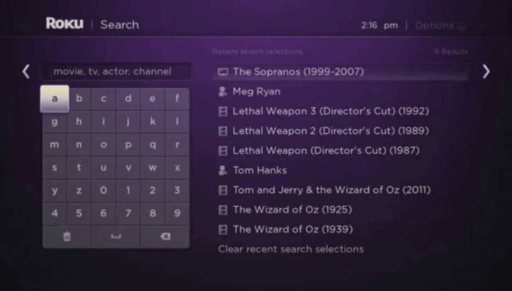 type and search paramount network