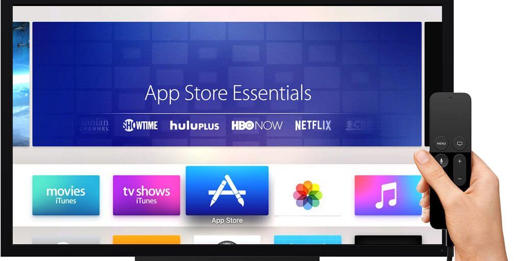 click on App Store to install The CW app on Apple TV