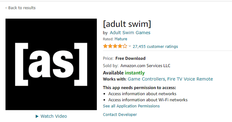 Adult Swim on Firestick 