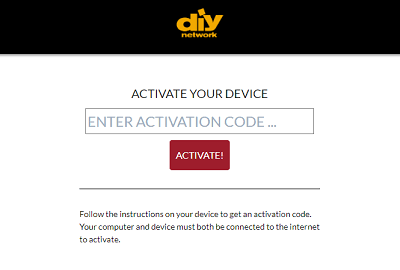 Activate DIY Network on Firestick