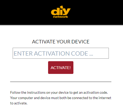 Activate DIY Network on Google TV 