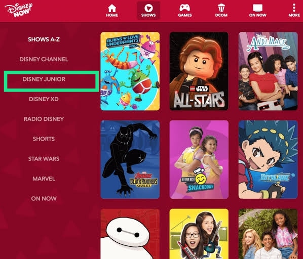 Stream Disney Junior on Google TV