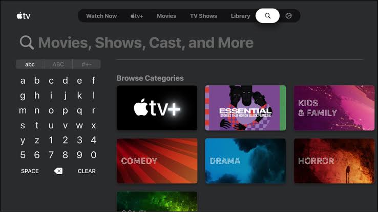 Search Freeform on Apple TV