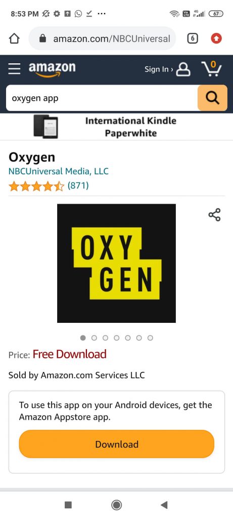 Download Oxygen on Firestick