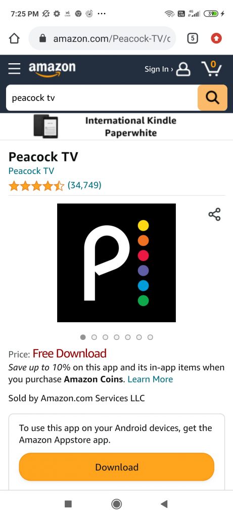 Download Peacock TV on Firestick