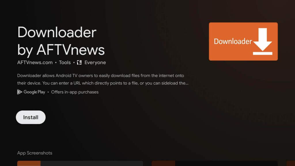 truTV on Google TV- Install Downloader