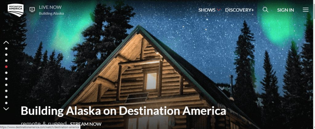 Destination America on Firestick with Silk Browser