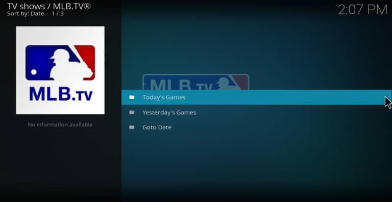 MLB.TV on Firestick with Kodi 