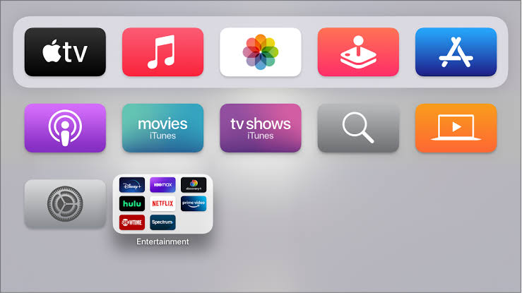 Select the App Store to stream MotorTrend TV on Apple TV.