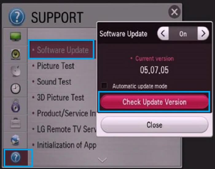 Update LG TV Firmware 