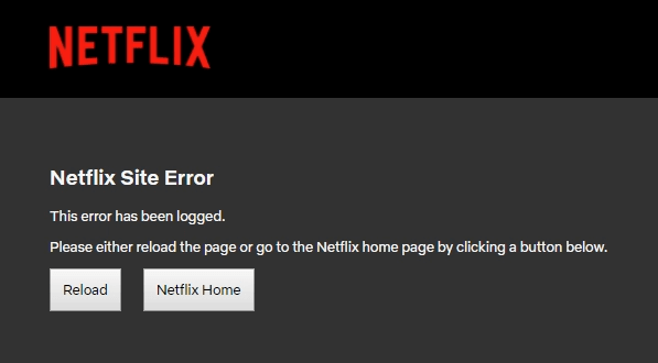 Netflix Sever Down 