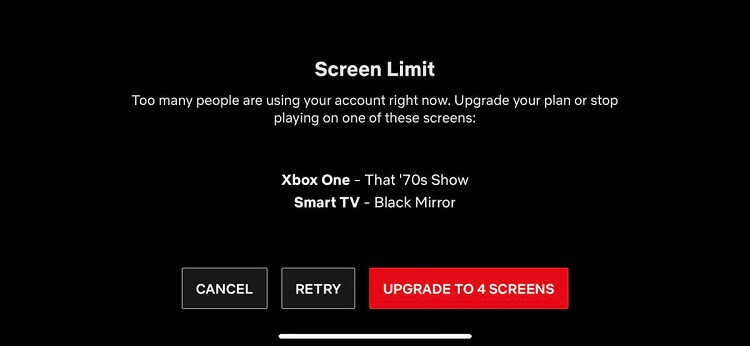 Netflix Screen Limit 