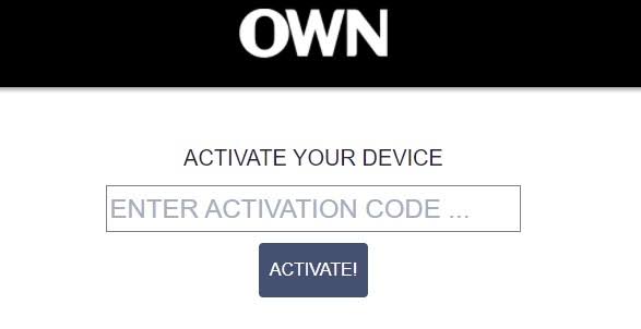 Activate OWN on Apple TV
