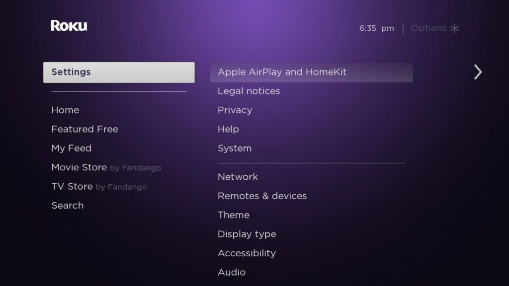 Enable Apple AirPlay  