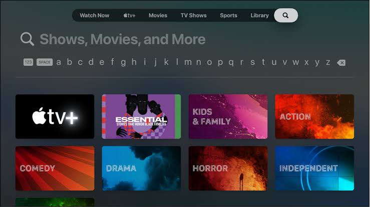 Search Activate Univision on Apple TV 