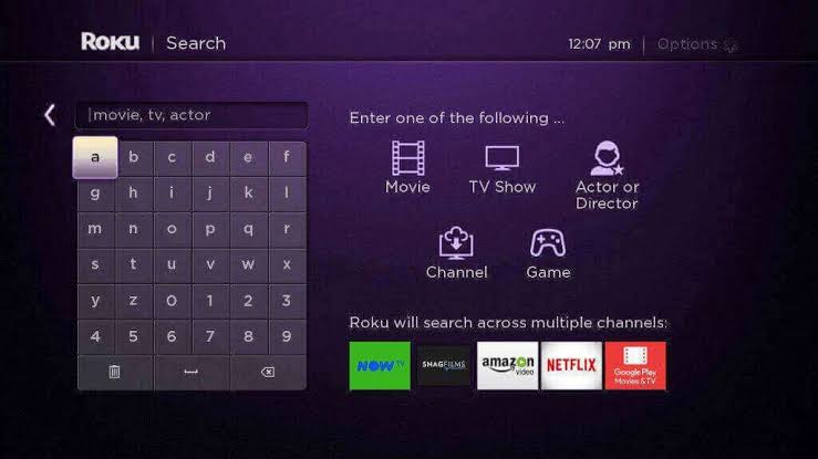 Search Univision on Roku