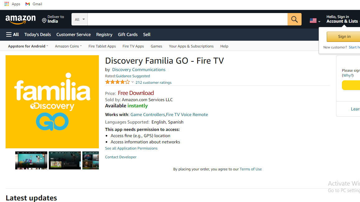 Install Discovery Familia on Firestick