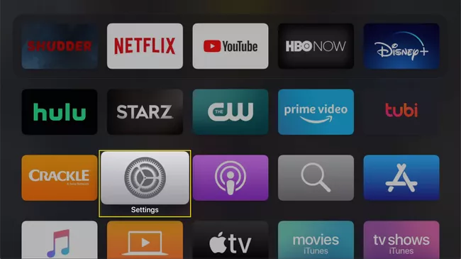 Apple TV Settings app