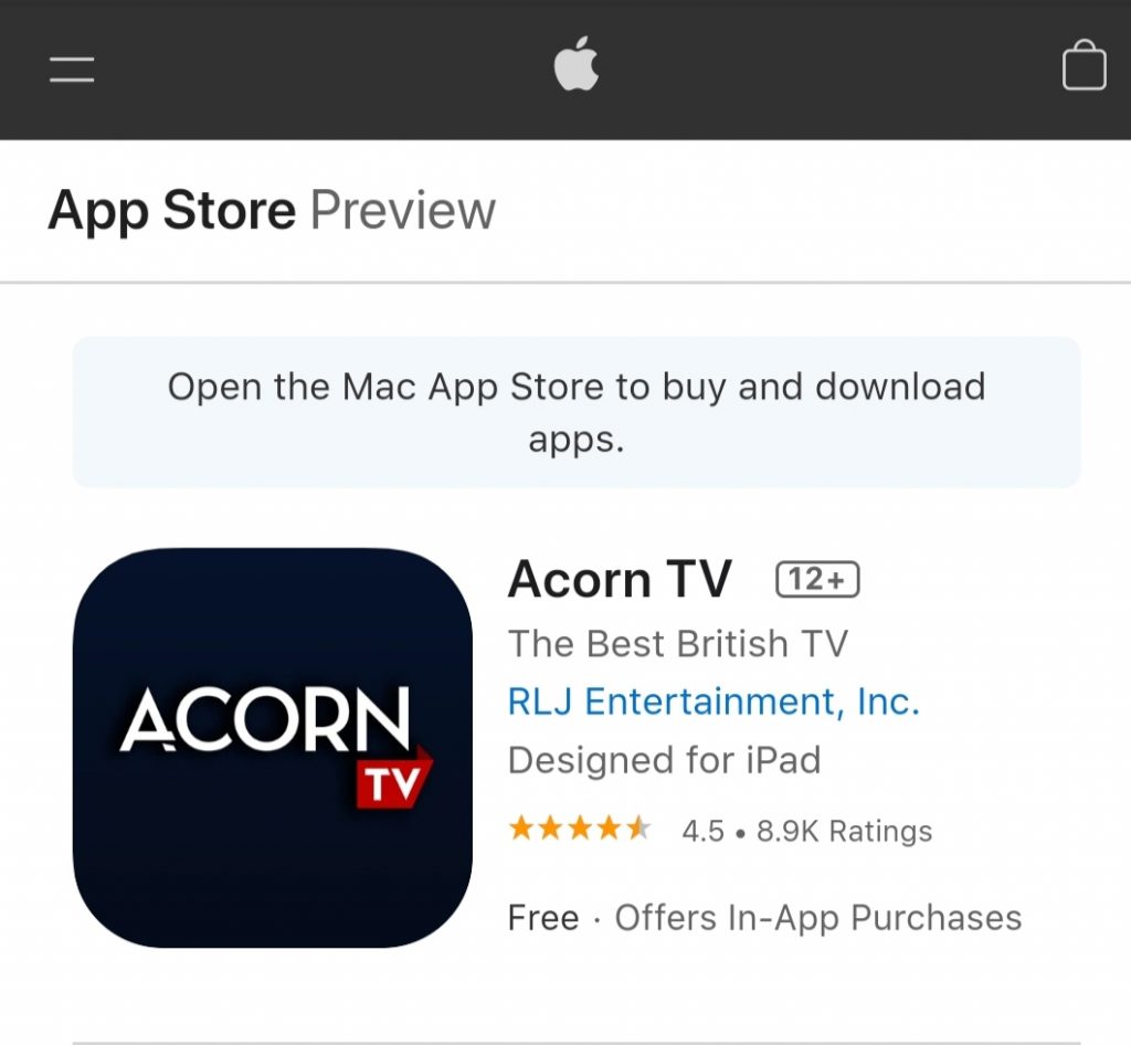 Download Acorn TV on Apple TV