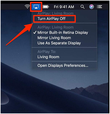 Turn of Airplay - DLive on Apple TV