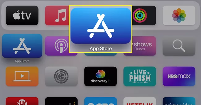 App store Apple TV Home screen