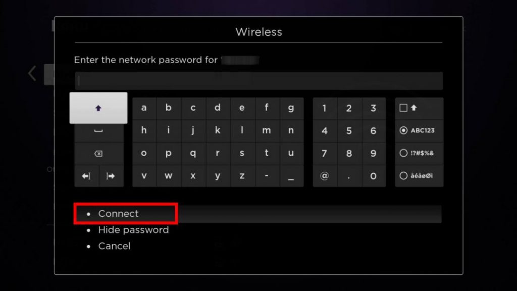 How to Connect Roku to WiFi without Remote- Click Connect 