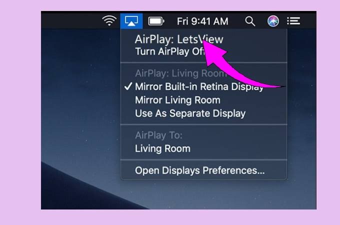 Tap Airplay icon