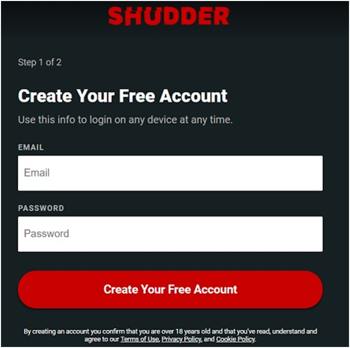 Sign Up for Shudder