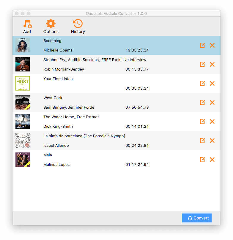 Add the Audible files to Audible Converter.
