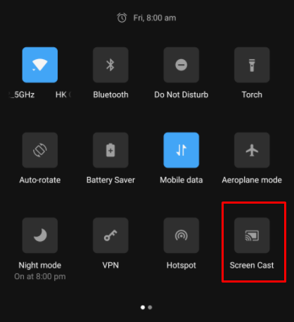 Tap the Cast icon to screen mirror Channel PEAR to TV using Chromecast