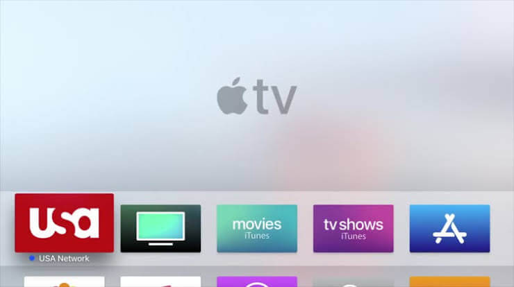 USA Network app is now available on Apple TV.