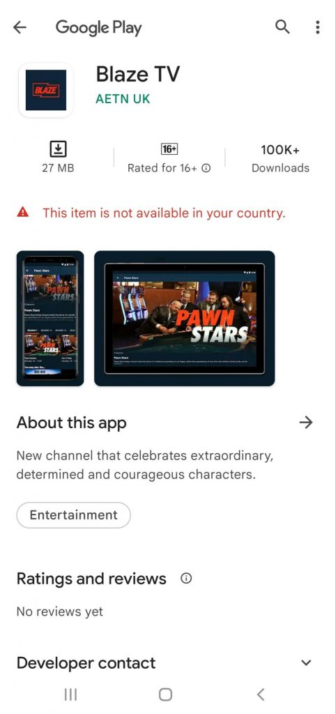 Install Blaze App from Google Play Store