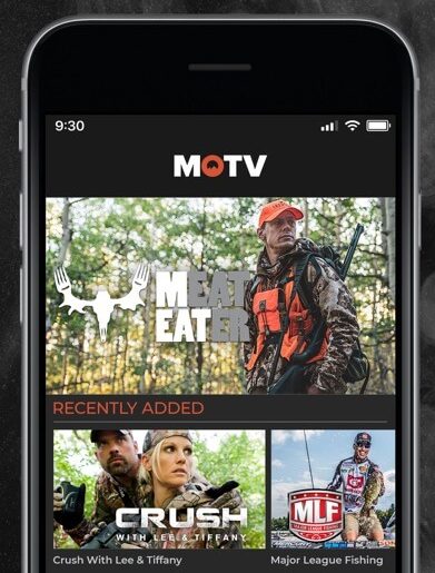 Select Outdoor Channel content from MOTV app