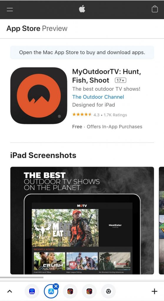 Get MOTV app from App Store