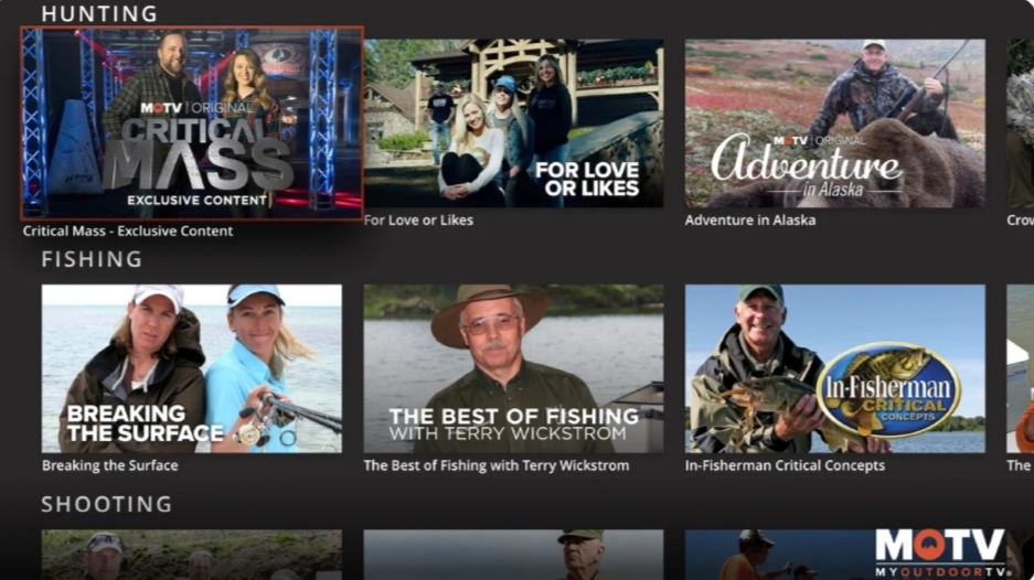 Stream Outdoor Channel on Apple TV