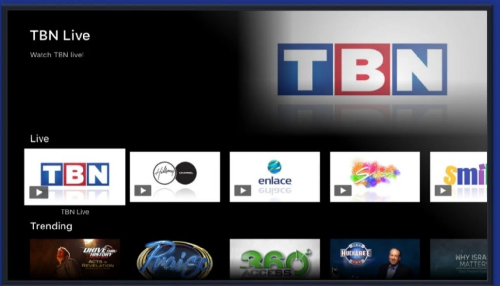 Stream TBN on Apple TV