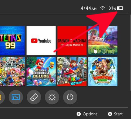 How to Charge Nintendo Switch - Check battery life