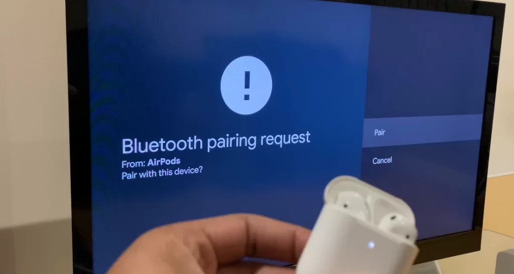  How to Connect Airpods on Google TV- tap Pair