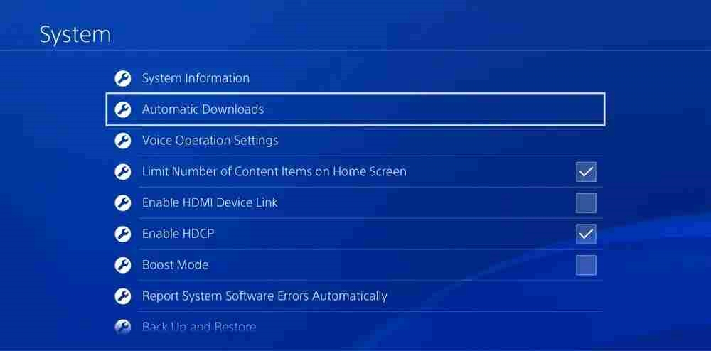 PS4 automatic downloads