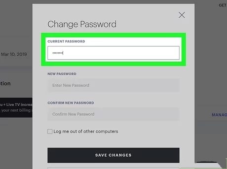 Hulu Error Code P-TS207 -Change Your Password