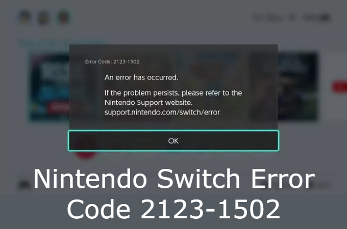 Nintendo Switch Error Code 2123-1502