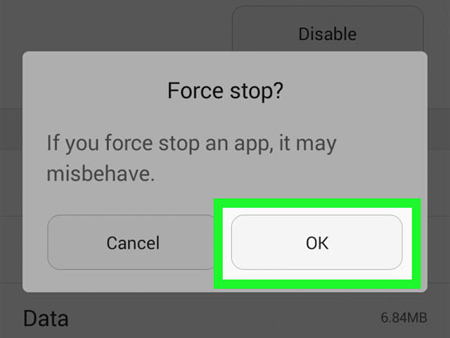 Force Quit the App