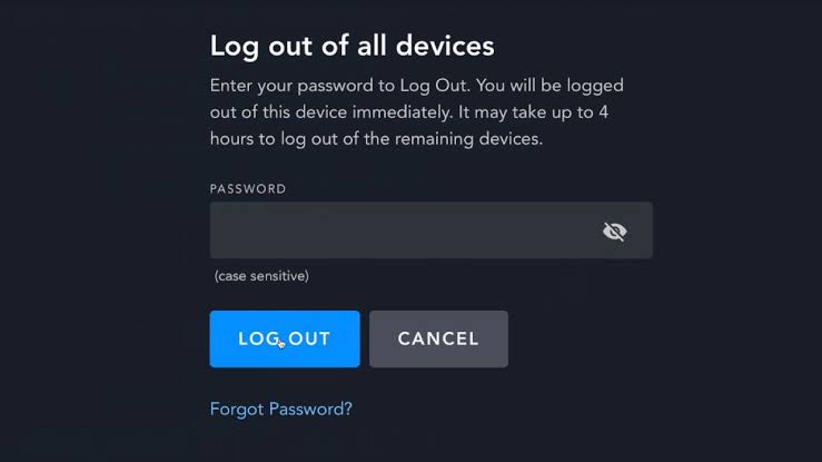 Log out and re-log in 