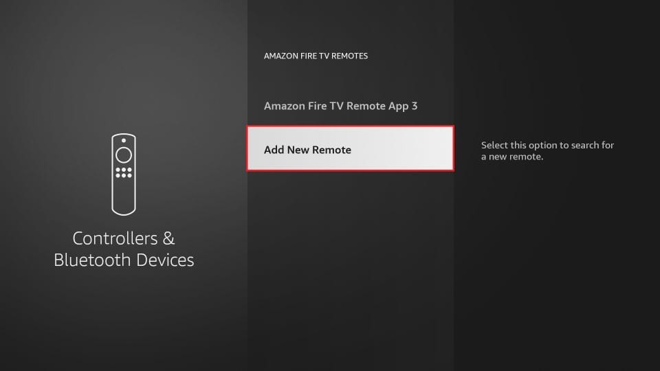 select Add New Remote