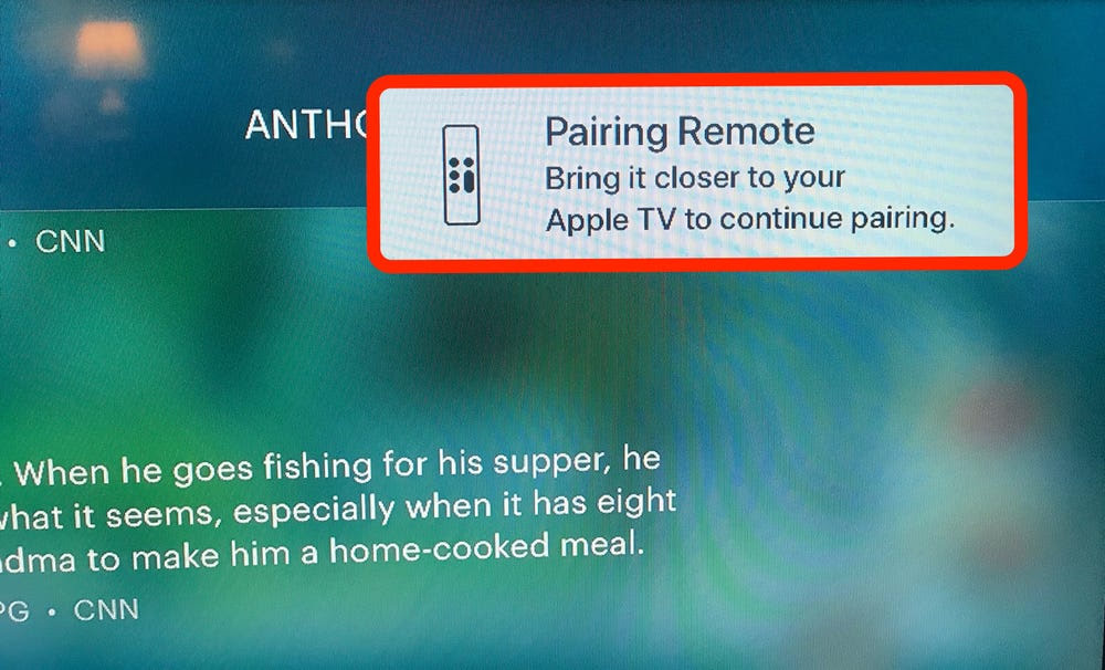 How to Reset Apple TV Remote- move closer  