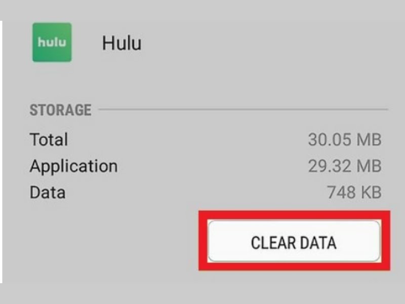 Hulu error code 504- clear cache
