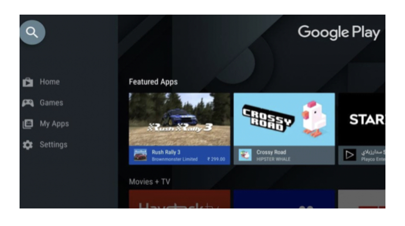 Head over to the Settings to get Dropbox on Android TV
