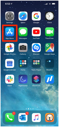 Dropbox on Apple TV- choose App Store