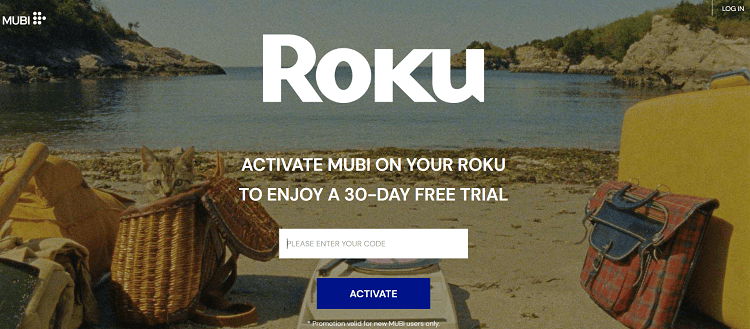 Activate MUBI on Roku 